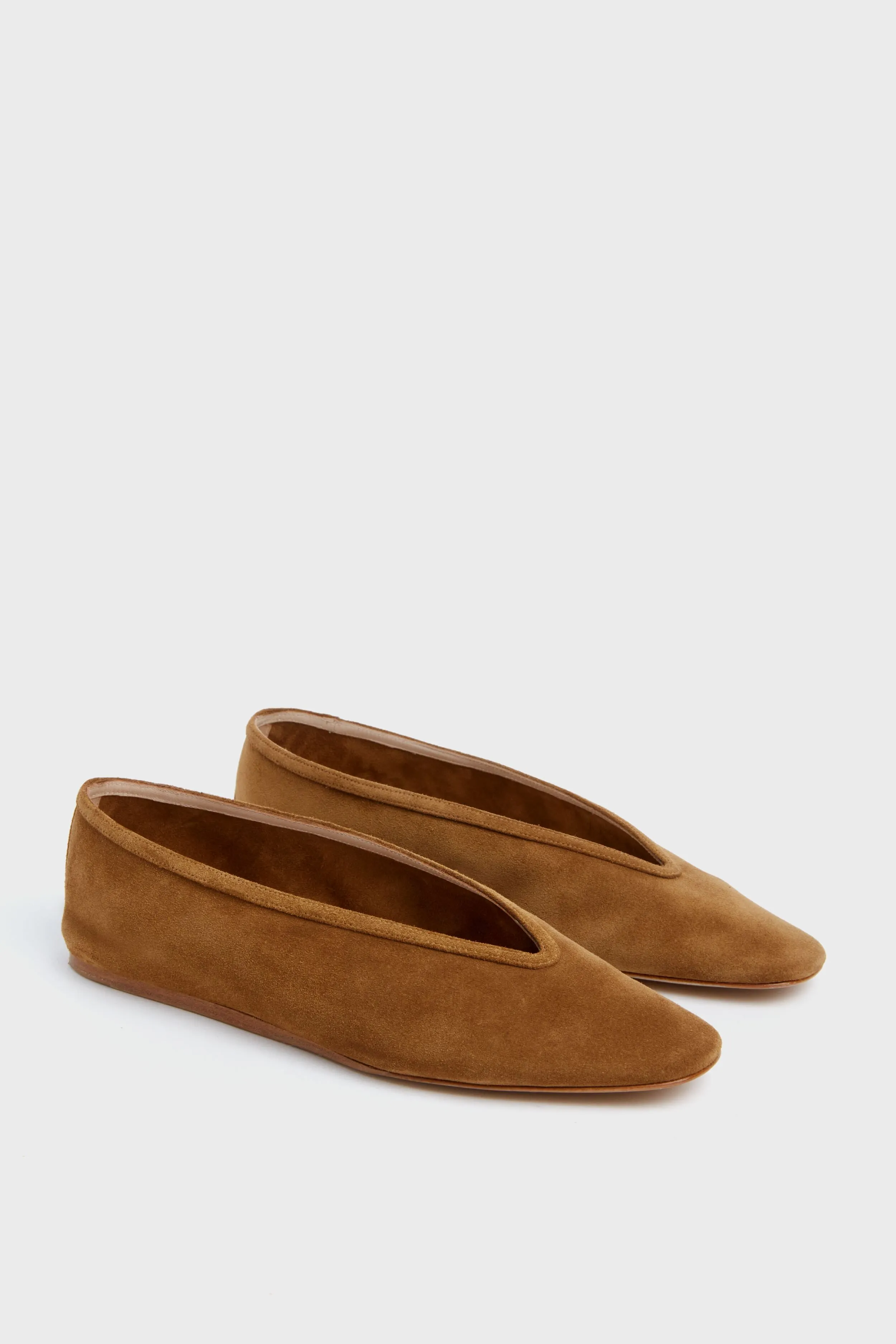 Taupe Luna Suede Slippers