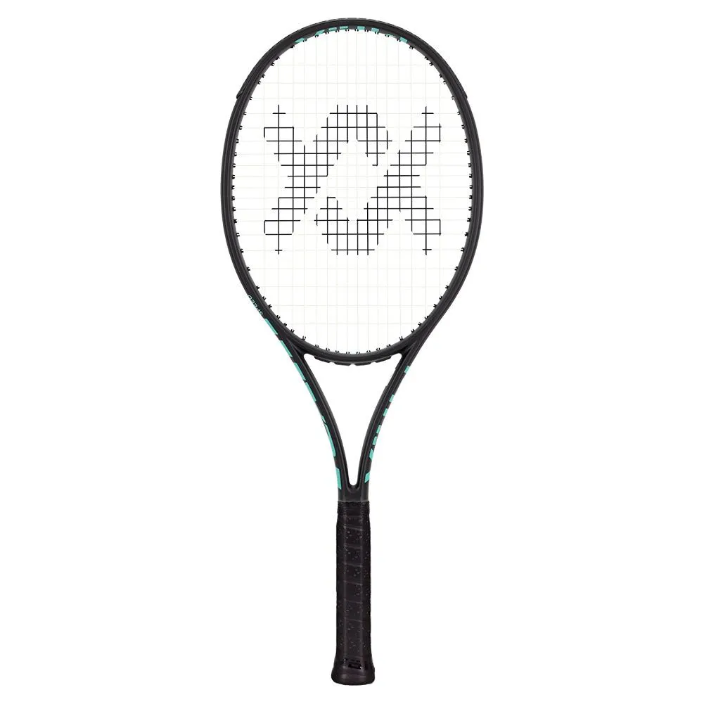 Team Speed Prestrung Tennis Racquet Black and Turquoise