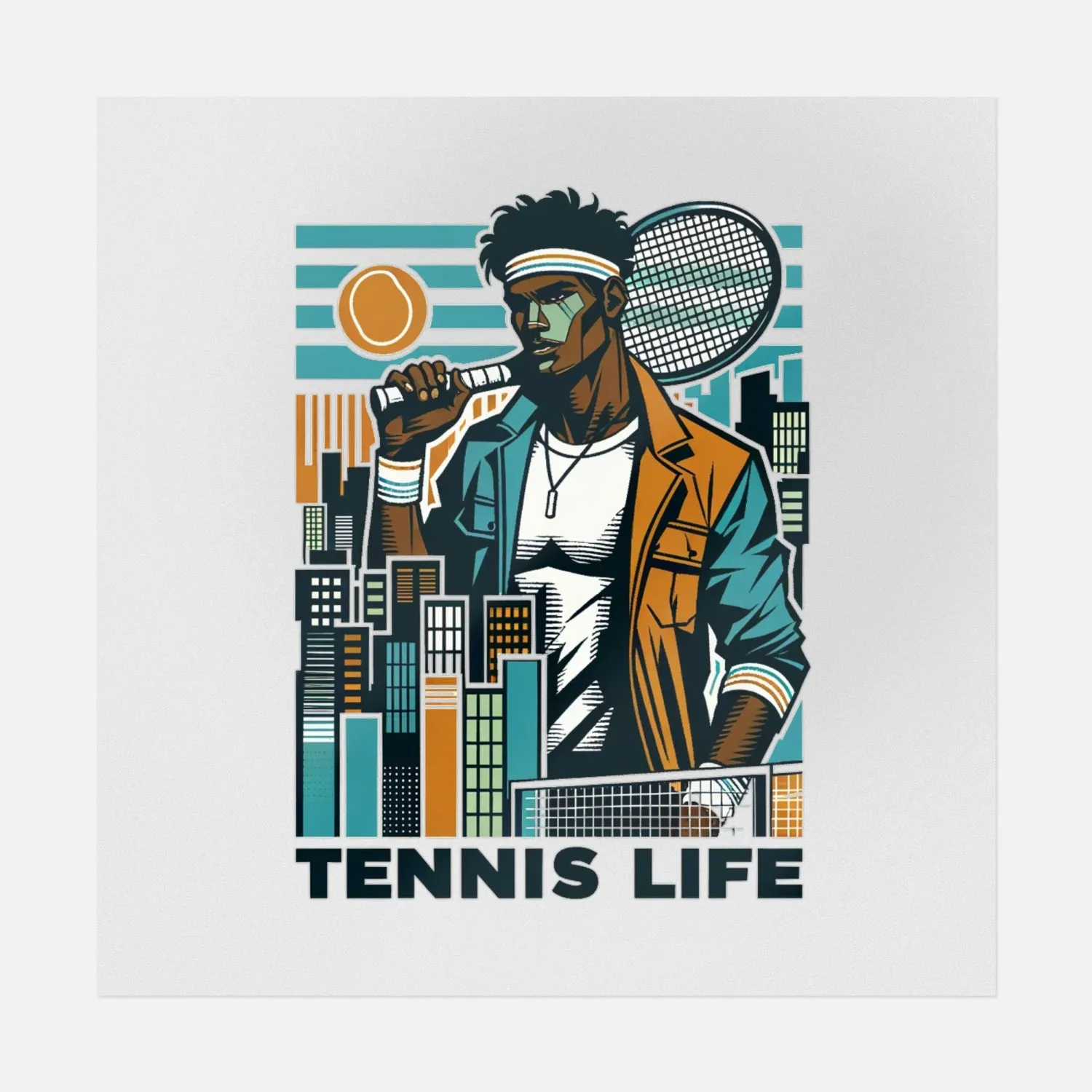 Tennis Life Flat Design