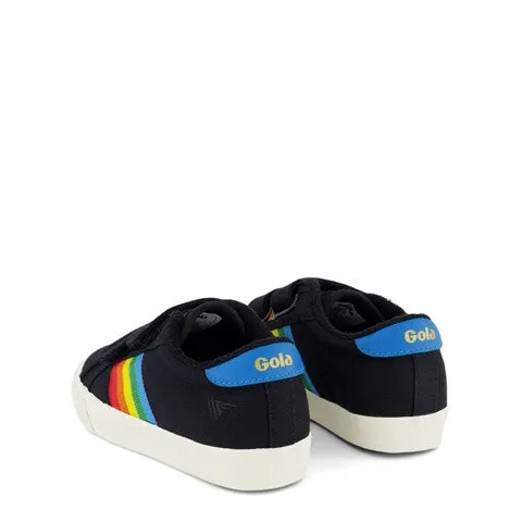 Tennis Mark Cox Rainbow Velcro Trainer (Black  Multi)