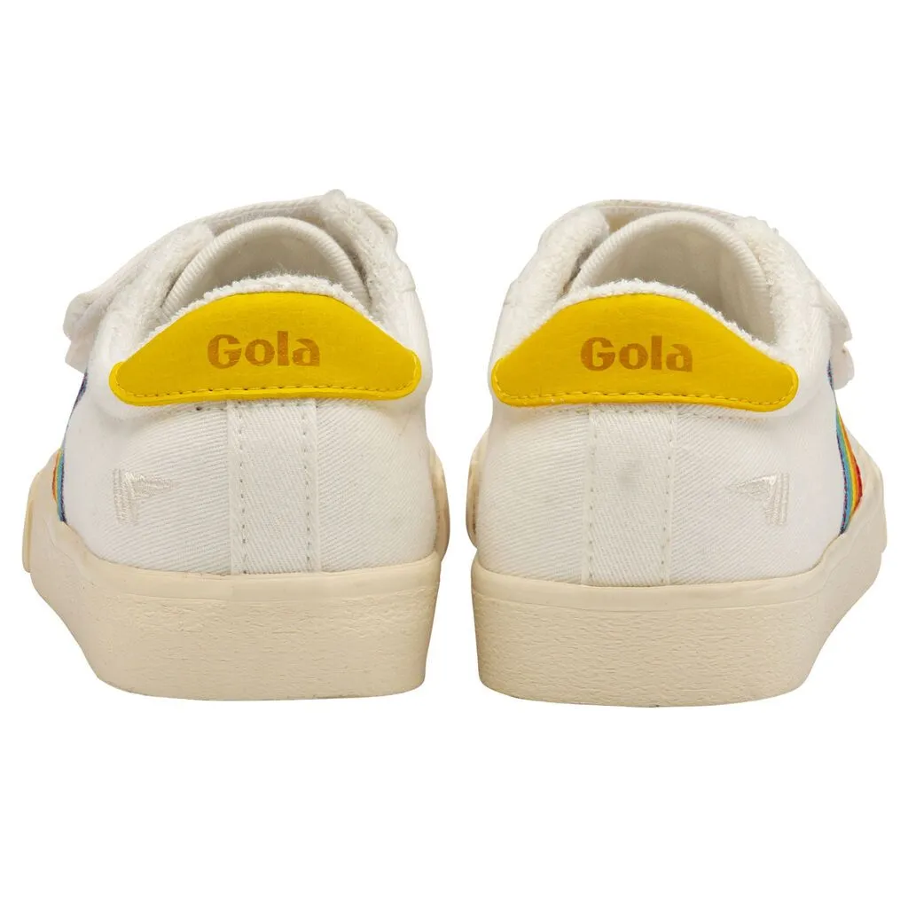 Tennis Mark Cox Rainbow Velcro Trainer (Off White   Multi)