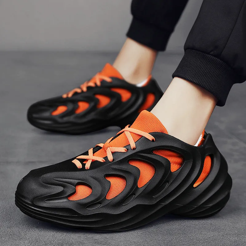 The Fireworks Men Yeezy Crocs With Socks 2 in 1