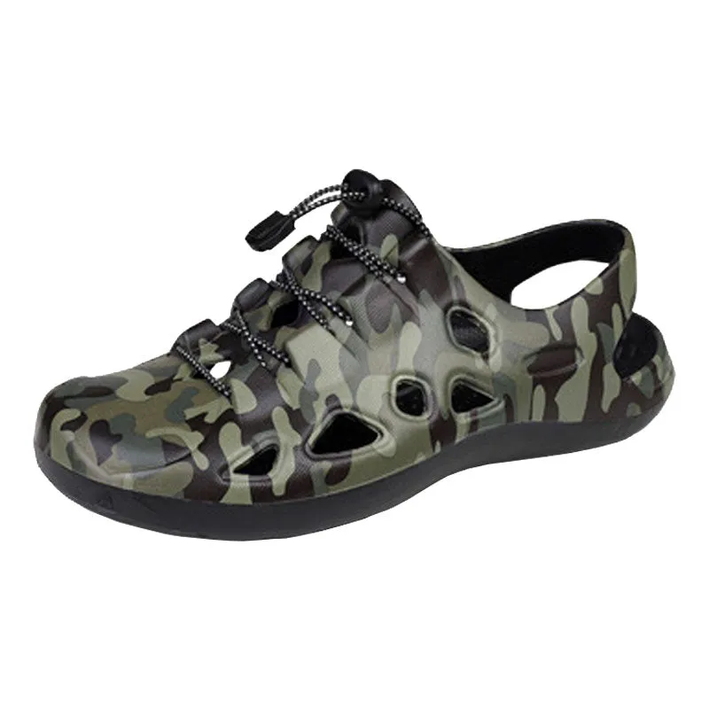 The Pioneer Men Camo Crocs for Hiking and Outdoor Sports