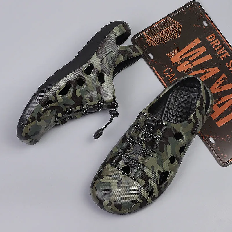 The Pioneer Men Camo Crocs for Hiking and Outdoor Sports