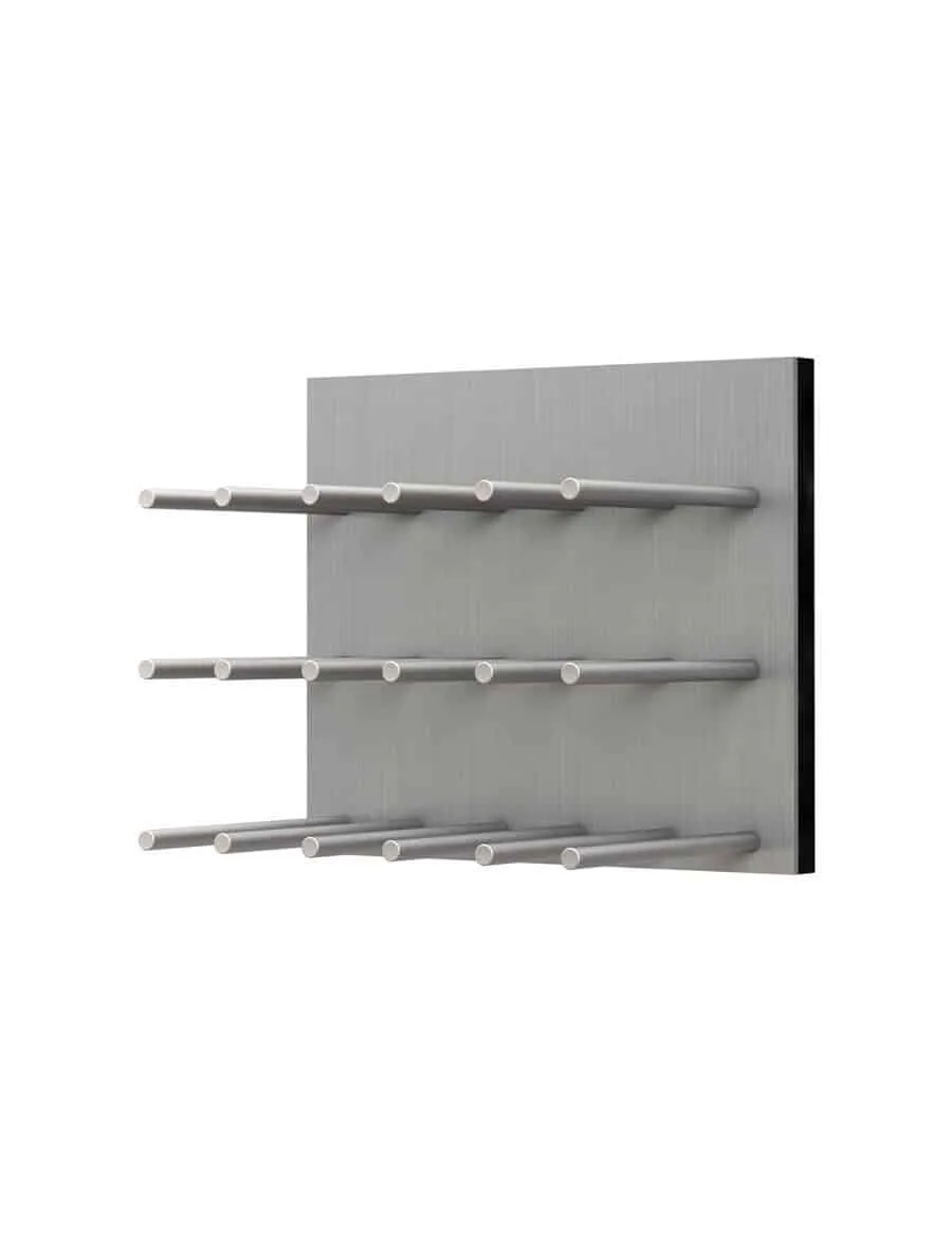 Ultra Wine Racks - Fusion Panels Straight Alumasteel (9 Bottles)