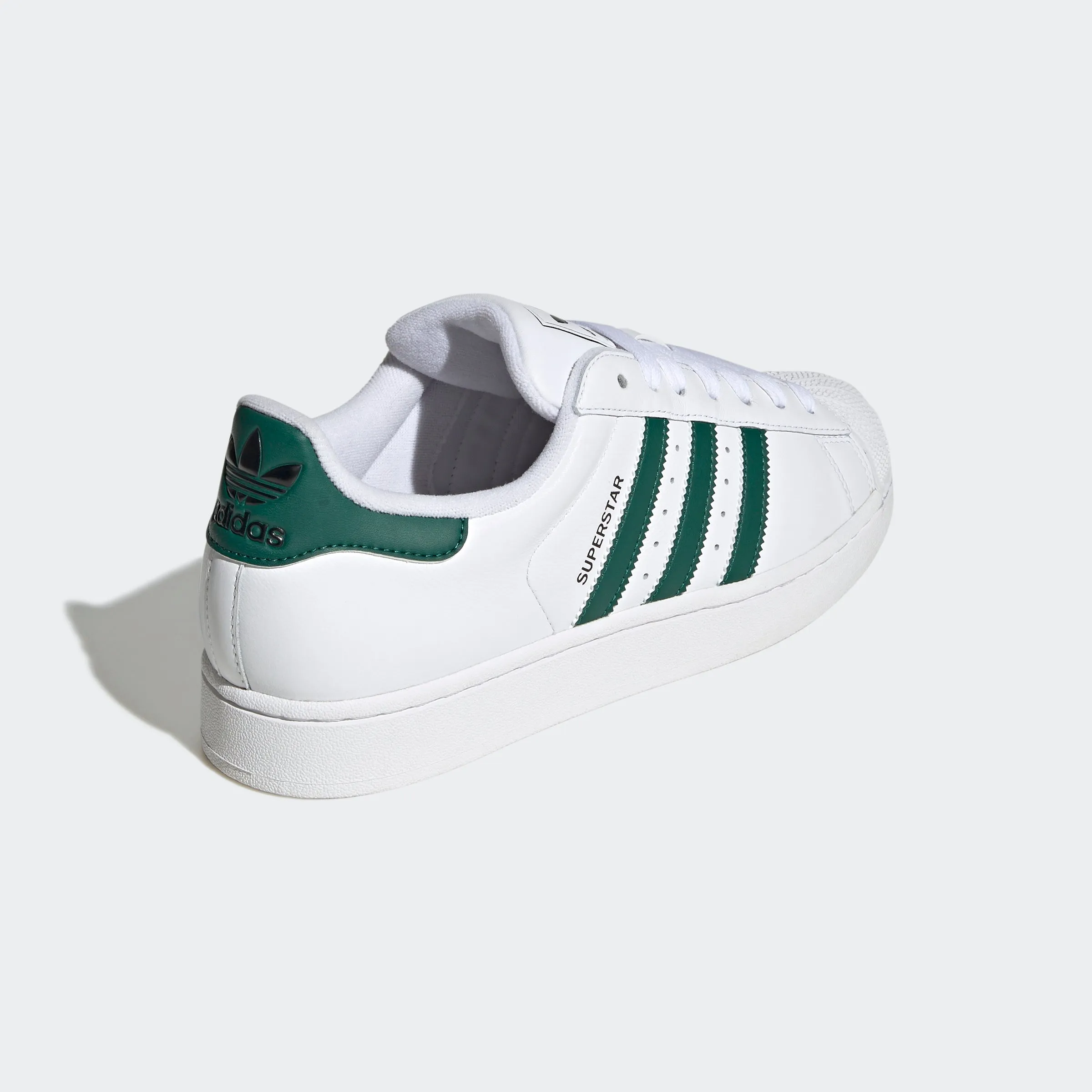 Unisex adidas Originals Superstar II Shoes White Collegiate Green