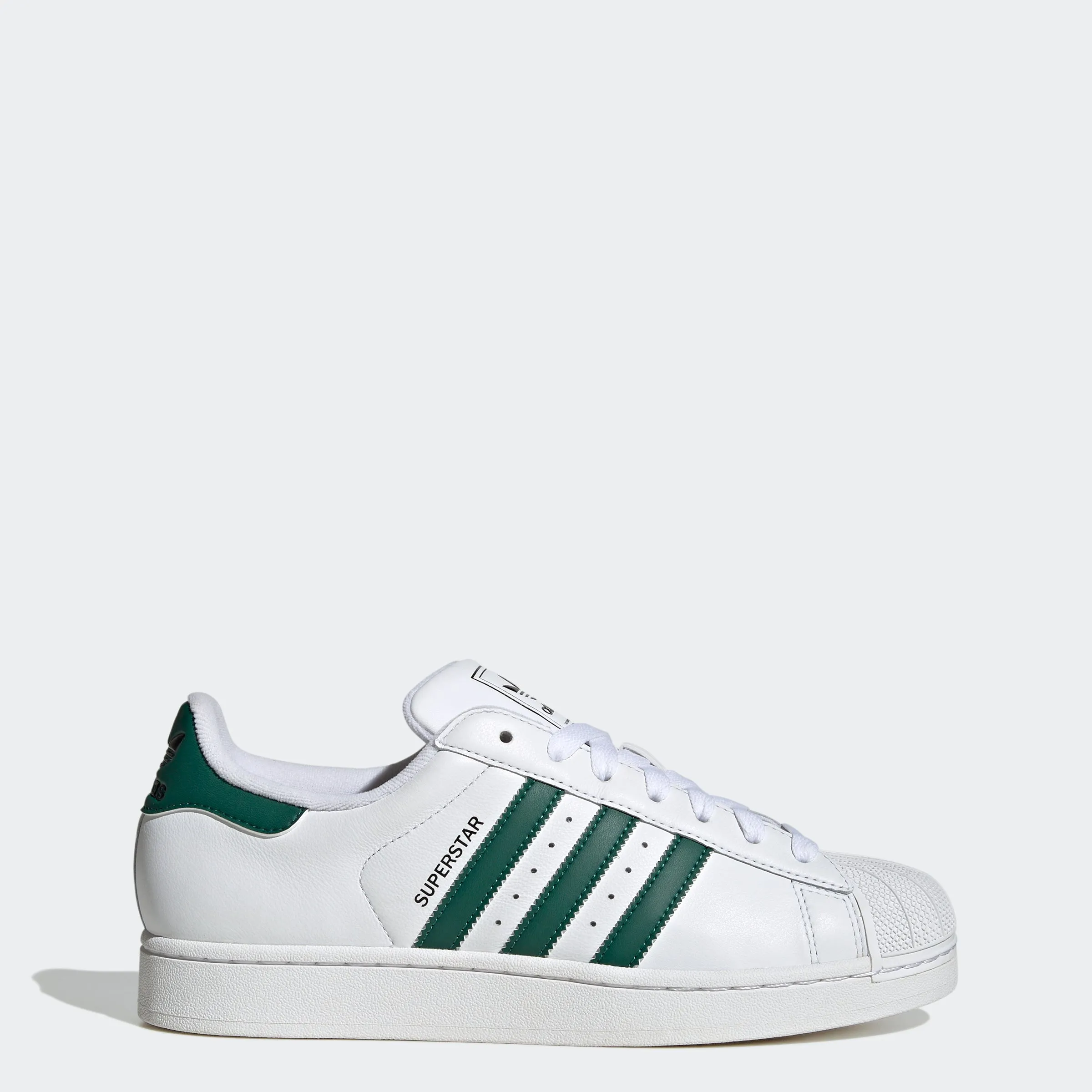 Unisex adidas Originals Superstar II Shoes White Collegiate Green