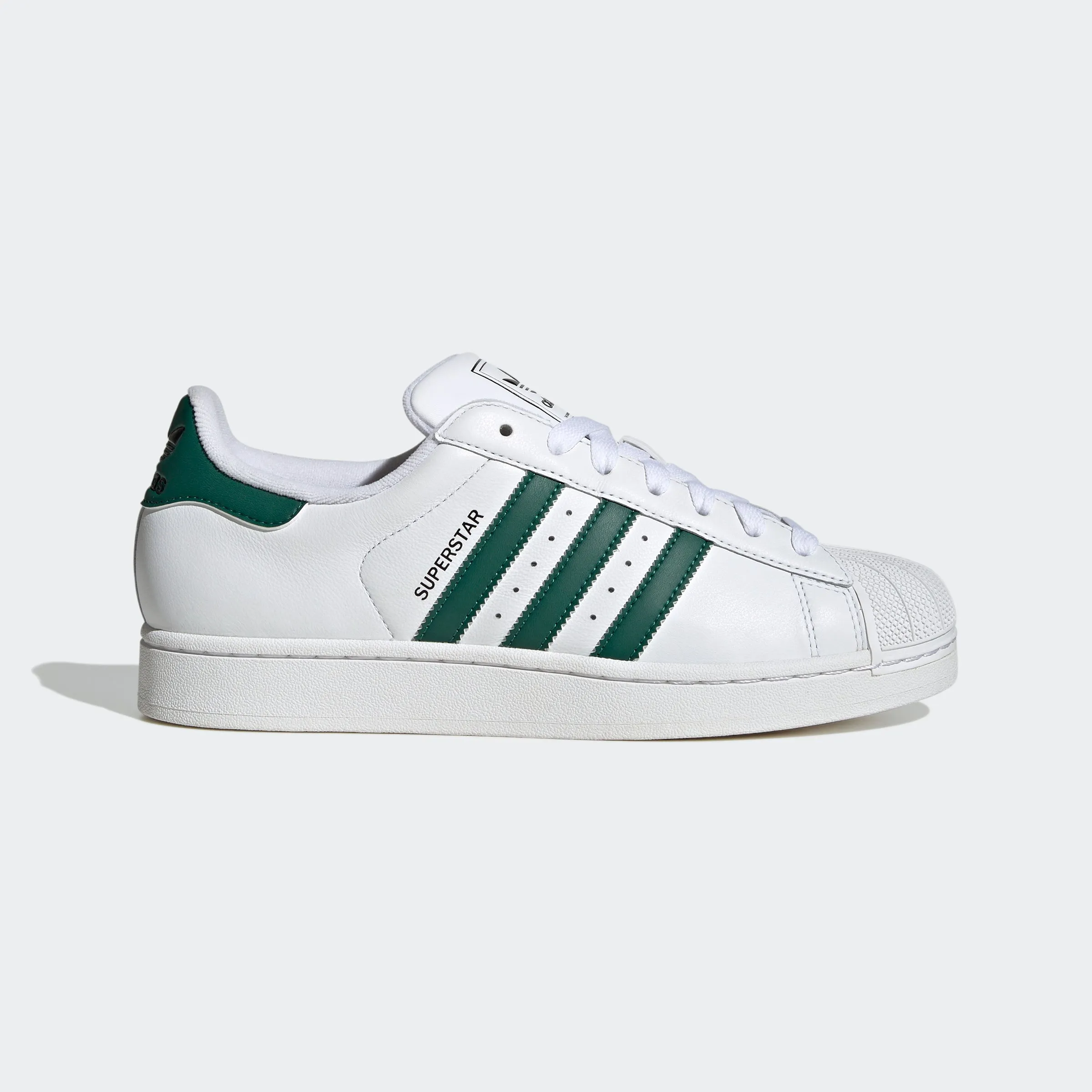 Unisex adidas Originals Superstar II Shoes White Collegiate Green