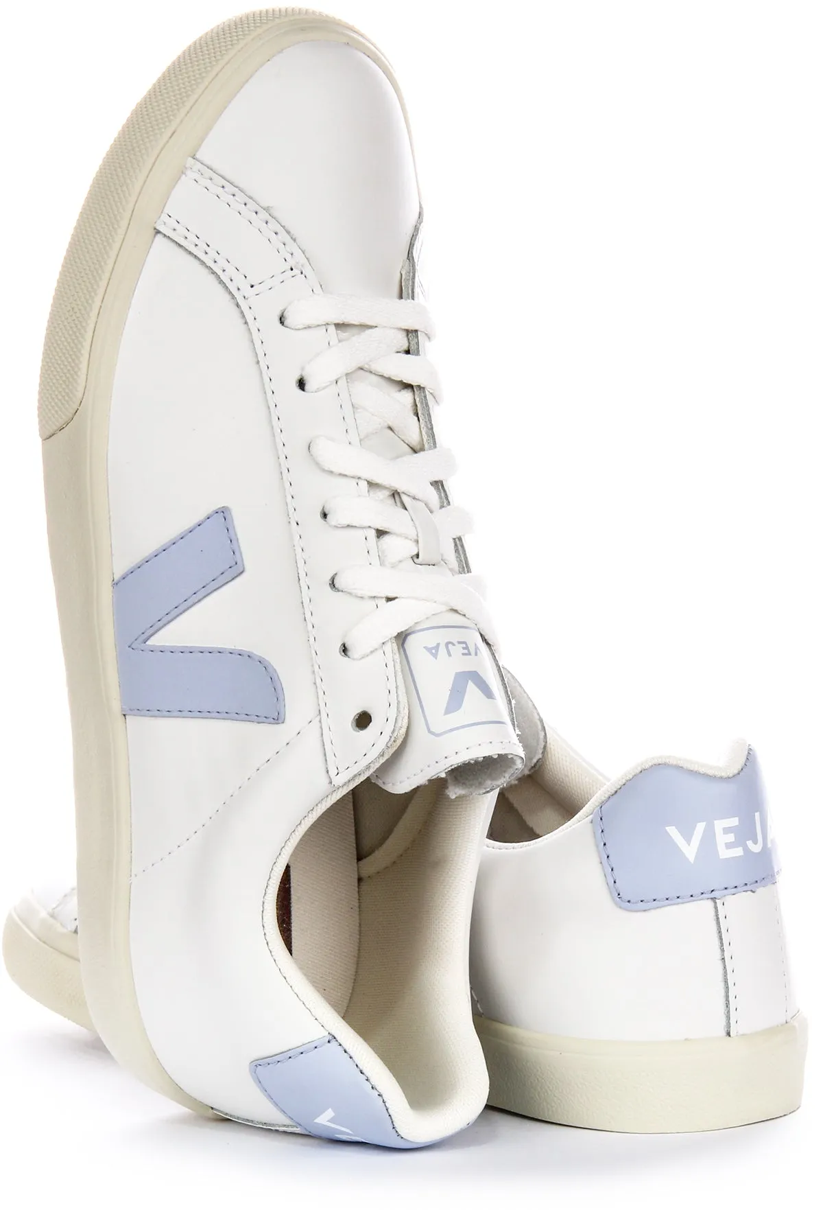 Veja Esplar Logo In White Blue For Women