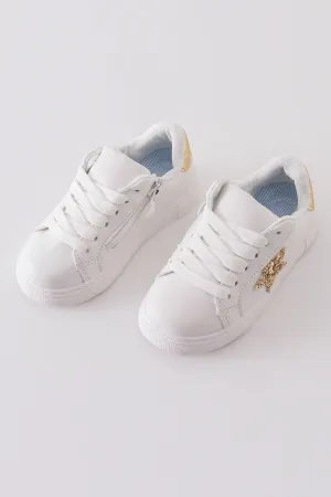 White star glitter sneaker (toddler to big kids)