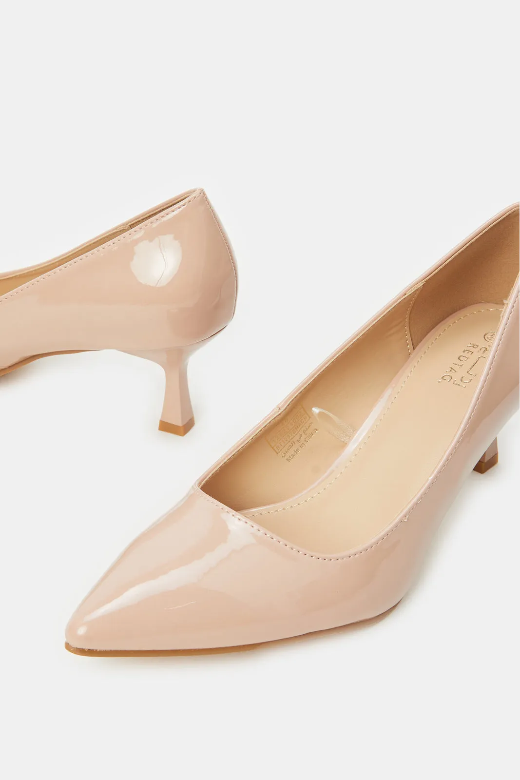 Women Pink Patent Court Shoe