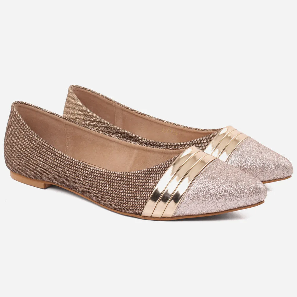 Women "Vikander" Smart & Casual Glitter Flat  shoes