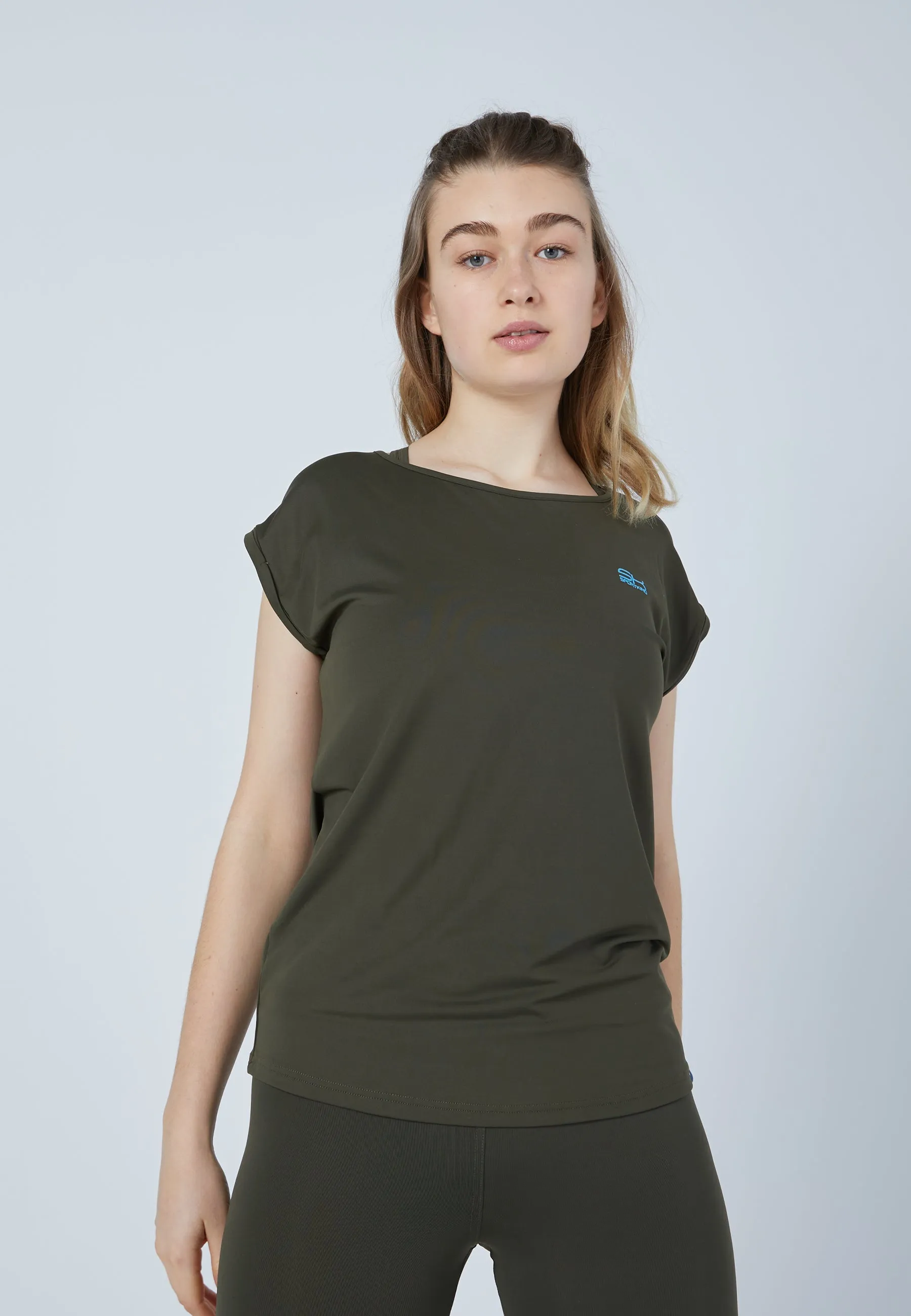 Women Tennis Shirt loose-fit, khaki