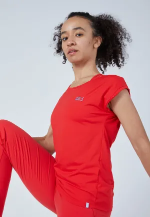 Women Tennis Shirt loose-fit, red