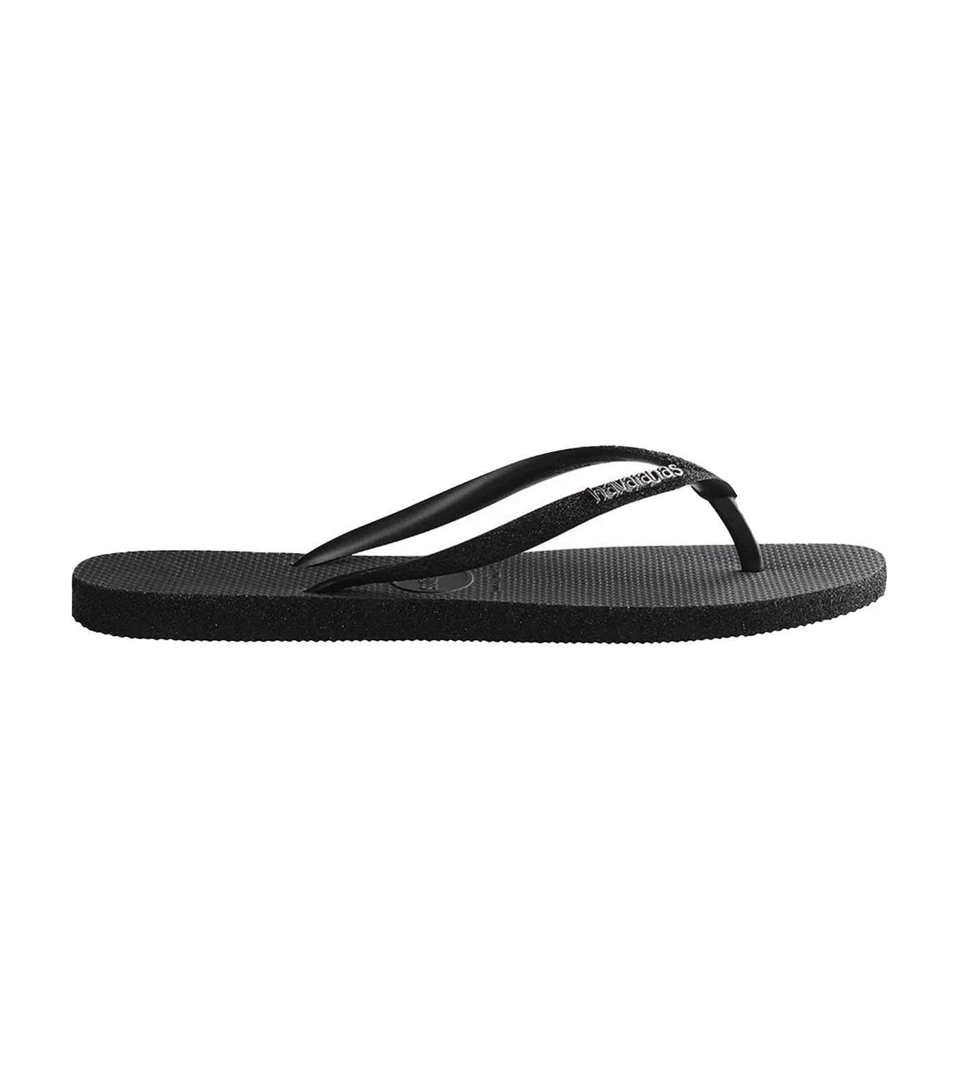 Women's Slim Flip Flops Sparkle Black