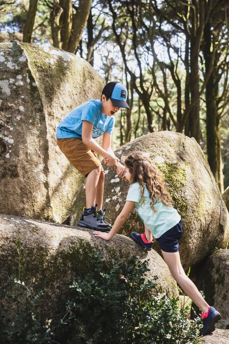 Zapatillas de montaña y trekking velcro Niños 24 a 34 Quechua MH100